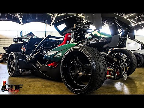 Fully Custom 4 Wheel Polaris Slingshot on 22" Heritage Wheels