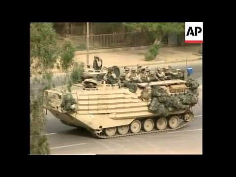 GWT: WRAP US tanks roll into central Baghdad, outside Palestine Hotel