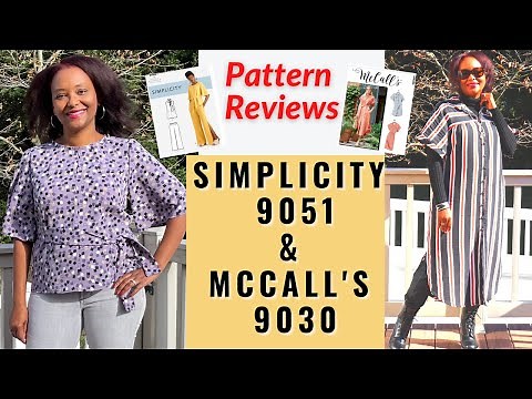 Fall 2021 Pattern Reviews: Simplicity 9051 and McCall's 8030
