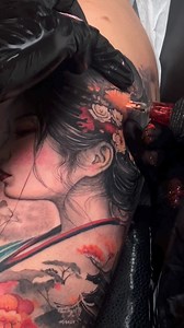142K views · 5.3K reactions | JAPANESE GEISHA  Custom design. 14+ hours. Client from UK. Sponsored by Cnc Tattoo Glide Tattoo Products Kintattoo | Karlvtattoo | Facebook