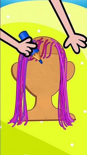 🎀 ¡Cuida tu cabello! 💓 Manualidad divertida para peinados coloridos 🎀