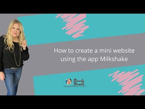 How to create a mini website of links with the App Milkshake