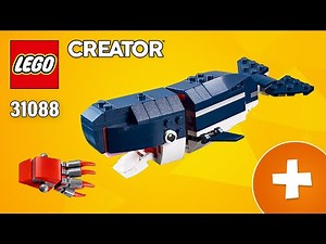 LEGO Creator Whale from Deep Sea Creatures (31088) EXTRA Building Instructions ‪@TopBrickBuilder‬