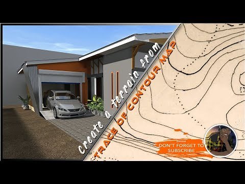 ARCHICAD: HOW TO CREATE A TERRAIN FROM THE TRACE OF CONTOUR MAP