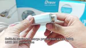 DTECH 6 Feet USB to RS422 RS485 Serial Port Converter Adapter Cable with FTDI Chip Supports Windows 11 10 8 7 XP Mac