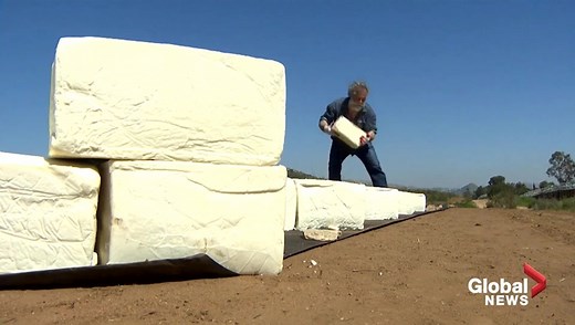‘Make American Grate Again’: Artist building border wall made entirely of cheese