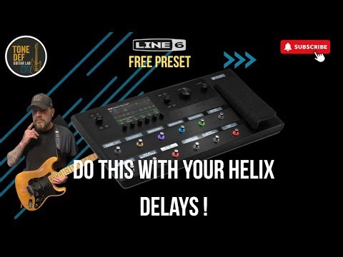 Line 6 Helix The ultimate Delay settings.