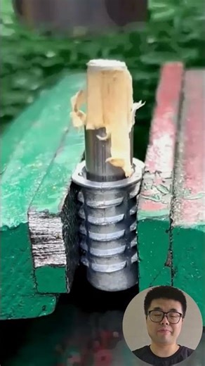 Smooth Threaded Insertion Process #Metalworking #Factory