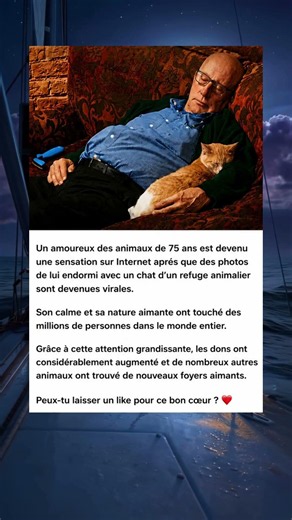 Cet Homme de 75 Ans et Son Chat Ont Ému Des Millions de Personnes 😭🐱