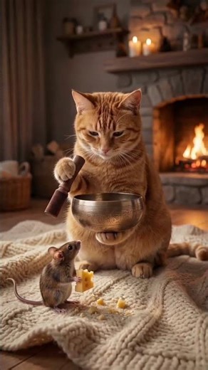 Cat and Mouse Hypnosis Game 🐱🐭 #cat #mouse #hypnosis #funnyanimals#ai