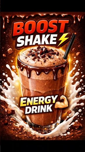 Boost Milkshake ⚡ Energy Drink at Home 🥤🔥