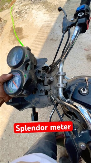 Splendor meter 😢 | #splendor #splendormodified #bike #explore #shorts #rider #modification
