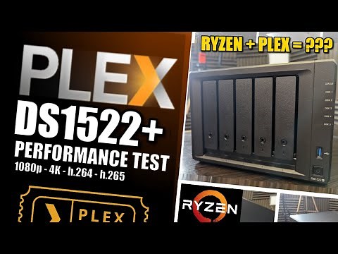 Synology DS1522+ Plex Media Server NAS 4K & 1080p Test