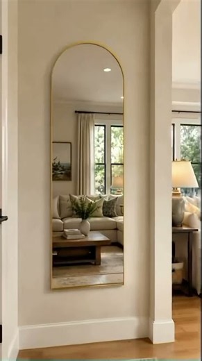 LunaMirror | How to Hang a Full-Length Mirror on the Wall | Easy Installation #shorts #homedecor