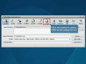 How to convert a video to MOV?