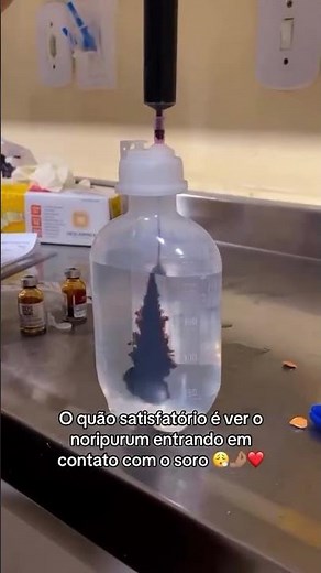 NORIPURUM sendo preparado #viral #enfermagem #hospital