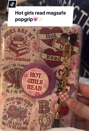 Hot girls read magsafe popgrip from @PopSockets ✨ So many bookish designs and matching kindle cases too!! #popsockets #popgrip #booktok #kindleaccessories #hotgirlsread