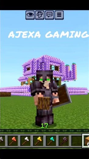 ⛏️ FASTEST AXE in Minecraft?! ⚡️🤯 | #minecraftshorts #minecraftfacts #axe #ajexagaming #shorts