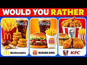 Would You Rather…? 🍭🍟🍔 The Ultimate Snacks & Junk Food Challenge! | Quiz Rush