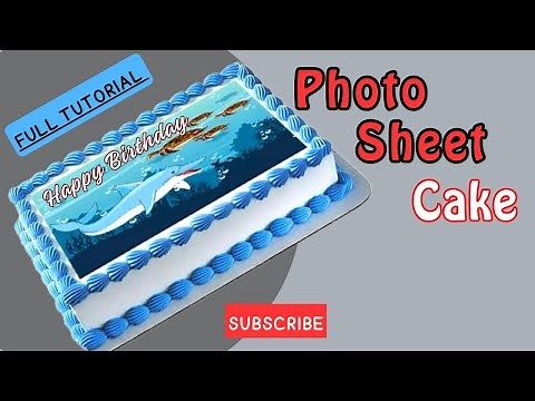 How to make Photo Print Cake | Edible Photo Cake | Sugar Print Cake | Sheet Cake