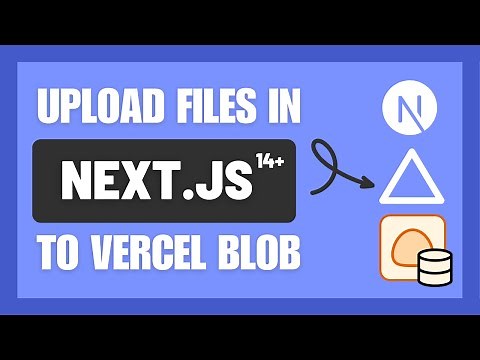 How to upload files in Next js to Vercel Blob?