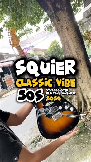 Geand Guitar Land on Instagram: "Squier Classic Vibe 50s Stratocaster in 2 Tone Sunburst ___________________ The Classic Vibe Stratocaster '50s guitar delivers the signature Fender feel and tone of the '50s. Fender-designed alnico single-coil pickups deliver authentic, clear, and bright tone with excellent sustain. Gitar ini awalnya memiliki konfigurasi SSS tapi diubah jadi HSS untuk mendapatkan fleksibilitas sound yang lebih luas🤟🏻 Upgraded with; ~ Seymour Duncan TB14 Humbucker Pickup in Brid