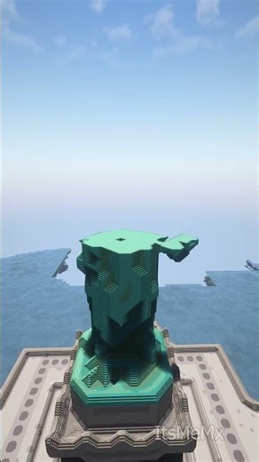 Statue of Liberty in Minecraft #minecraft #minecraftbuilding