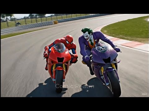 Spider-Man vs. Joker: The Race for the Finish Line!