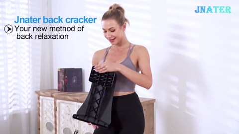 Back Stretcher for Lower & Upper Back Pain Relief - 4-Level Lumbar Support Massager, Spine Decompression for Scoliosis & Sciatica