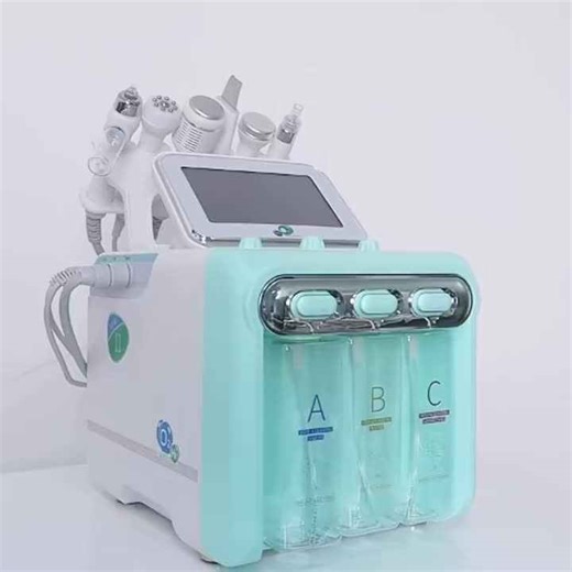 Beauty Machine High Frequency Hydrodermabrasion 6-in-1 Face Machine Microdermabrasion Hydro Facial Machine US UK Stainless Steel