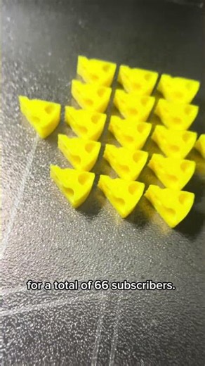 Day 6 of 3d printing a block of cheese for every subscriber #3dprinting #3d #cheese