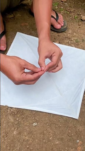 How to properly attach a kite string #diy #creative #kiteshobby #art #viralshort