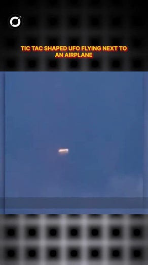 Shocking Footage: Tic Tac shaped UFO Caught On Camera flying next to an Airplane! #shorts #alien