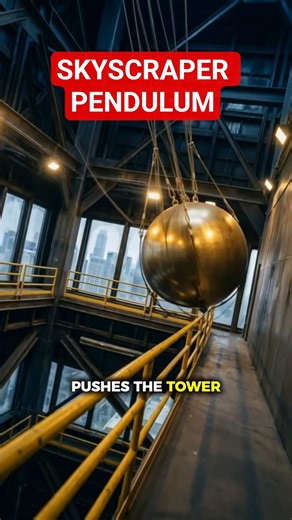 The 700 Ton Pendulum How Skyscrapers Defy Earthquakes #pendulum #earthquake #skyscraper