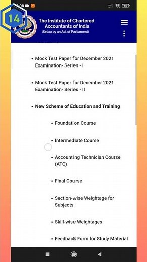 How to download ICAI study material | CA foundation, Inter & Final | Chartered Accountancy | #shorts