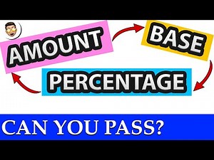Percentage, Base, and Rate Problems | Quiz | Test