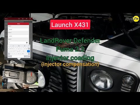Puma 2.2 injector coding with Launch x431(Injector compensation) | LandRover defender | Ford Transit