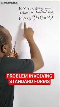 How to work out a problem involving Standard Forms #standardform #gpadlearnmaths #stem #mathhelp