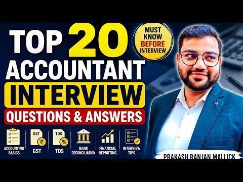 Top 20 Accountant Interview Questions & Answers | Practical Accounting Interview
