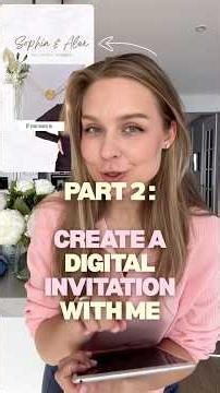 Part 2: creating digital wedding invitation in Canva!