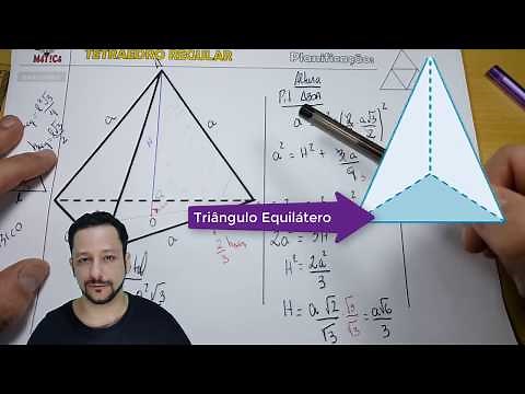 Regular Tetrahedron | Total Area, Height, and Volume - Formulas (Deduction) | Waldemática Channel