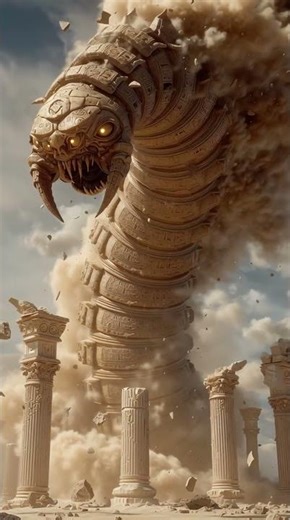 The Sandworm King – Awakening Beneath the Desert Temple