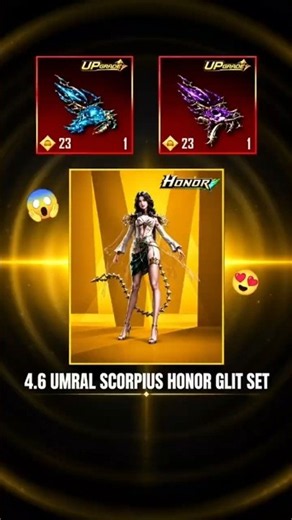 4.6 Update New Honor Set & Uzi Skin 😍 #pubgmobile #pubg #bgmi