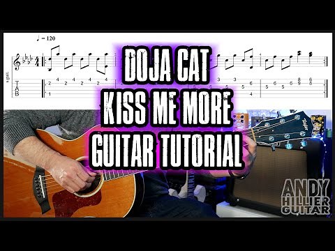 Doja Cat - Kiss Me More Guitar Tutorial Lesson