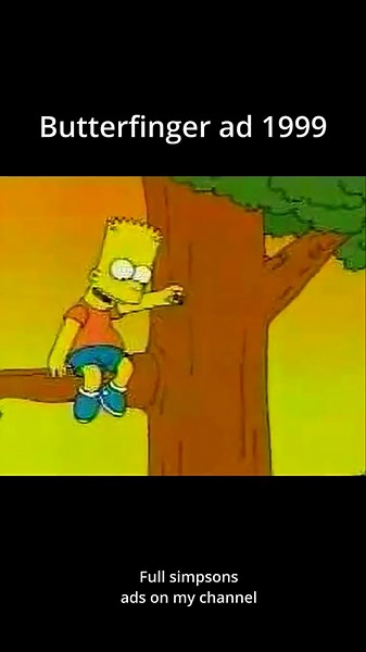 Buterfinger Tree 1999 #shorts #simpsons #animation