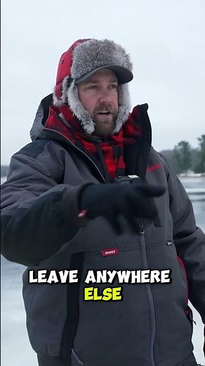 Slow day on the ice? Try focusing on snow covered ice! #fishing #icefishing #fishingtips