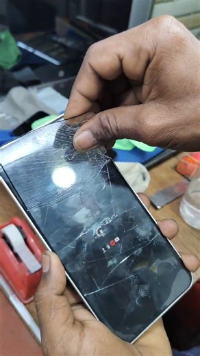 Samsung Galaxy s24 Fe Tempered Glass Protector Install Og Glass Guard #shorts #viral #youtubeshorts