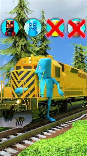 “Crazy Wooden Man vs Train 😱🚂 | Funny 3D Animation You Can’t Miss!”