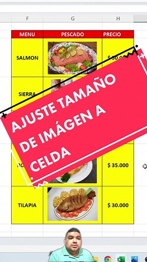 cómo ajustar de forma automática el tamaño de imagen a celda en #excel #excelfacil #mrdolc #cursos #aprendeentiktok