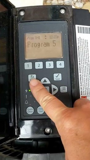 Setting schedule on variable speed pool pump. Starite or Pentair